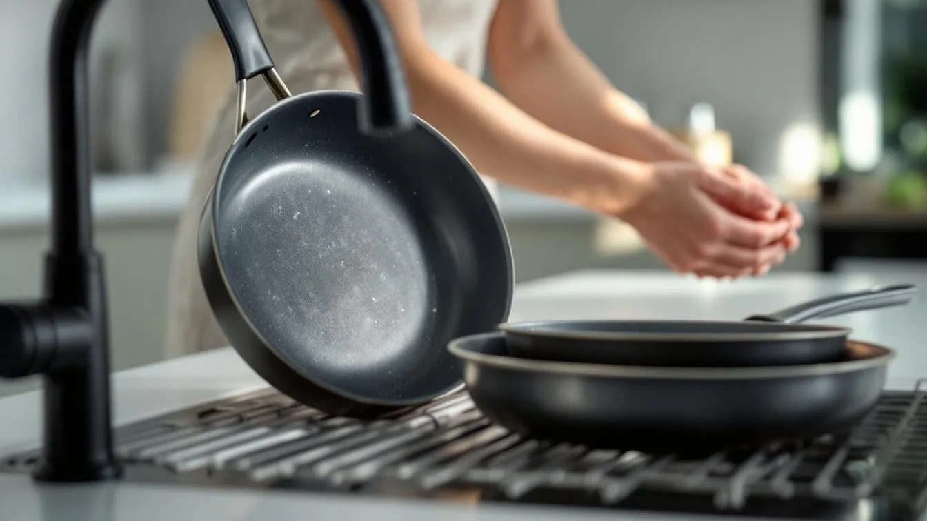 Chyba při mytí nádobí, která ničí vaše pánve