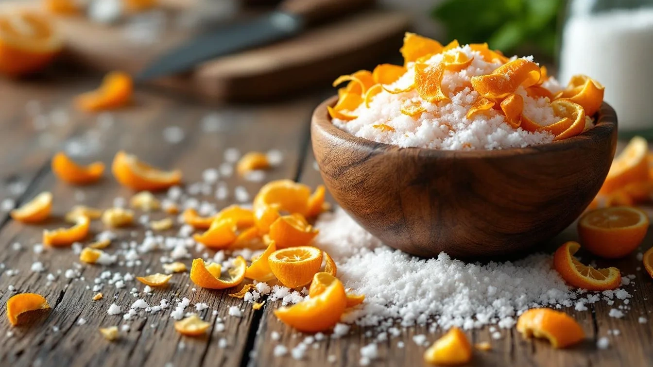 Přestaňte vyhazovat pomerančové slupky: smíchejte je se solí a vyřešte tento domácí problém