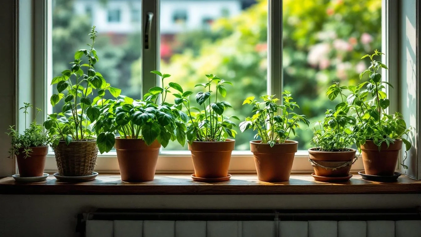 Jak v březnu poznat že vaše bylinky na okně potřebují víc světla a jak jim ho dodat