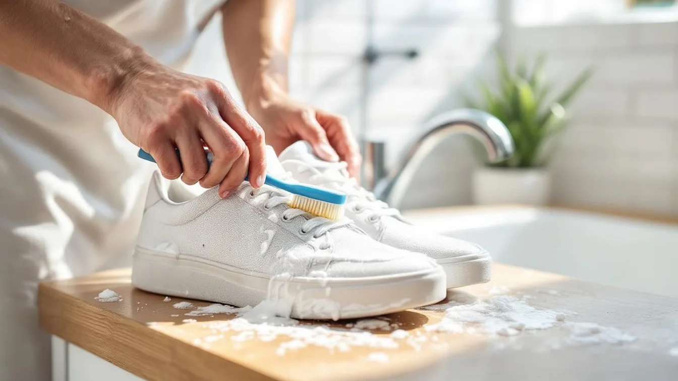 Jak vyčistit bílé tenisky tak aby vypadaly jako nové a stačí vám na to věc z koupelny