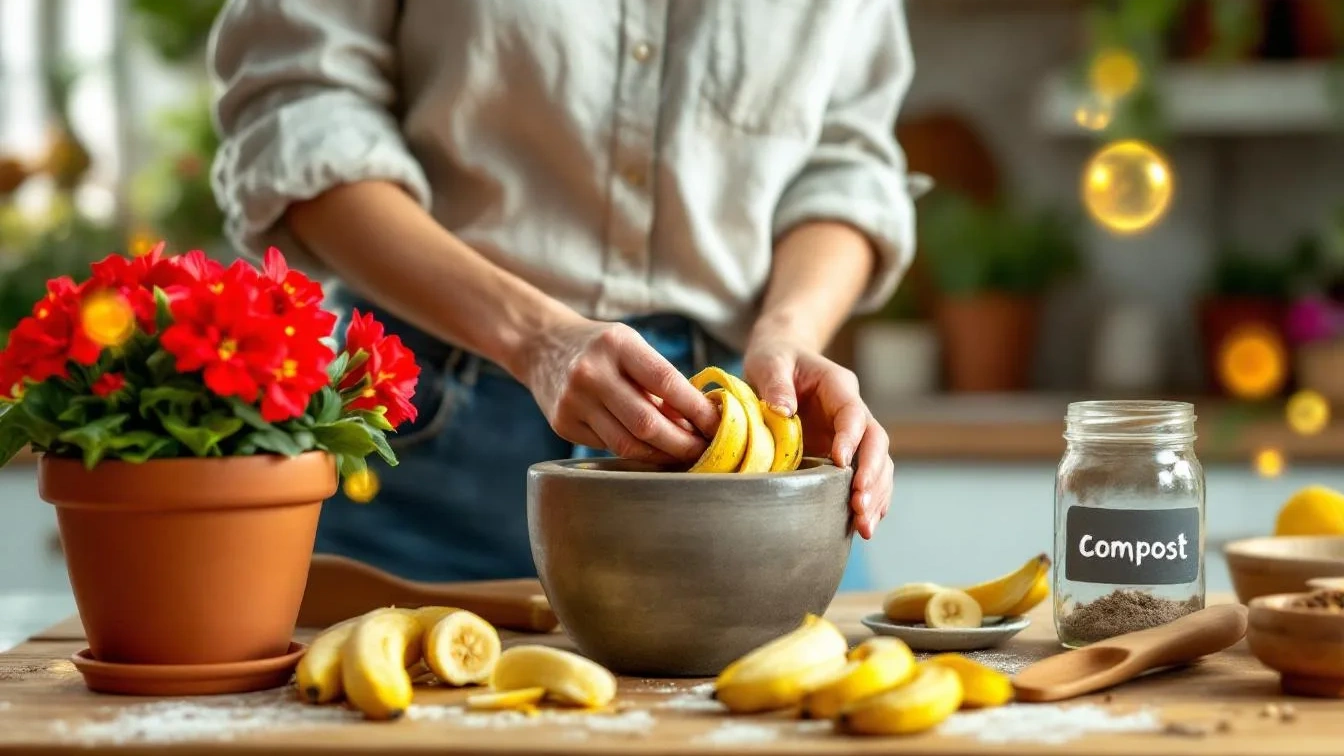 Jak vyrobit domácí hnojivo pro muškáty ze sušených banánových slupek a proč to funguje