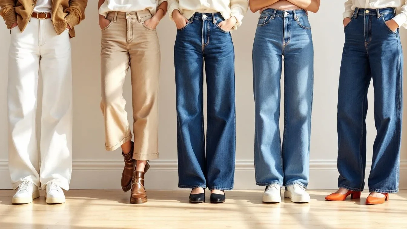 Pět způsobů, jak sladit široké džíny s botami podle módních stylistek