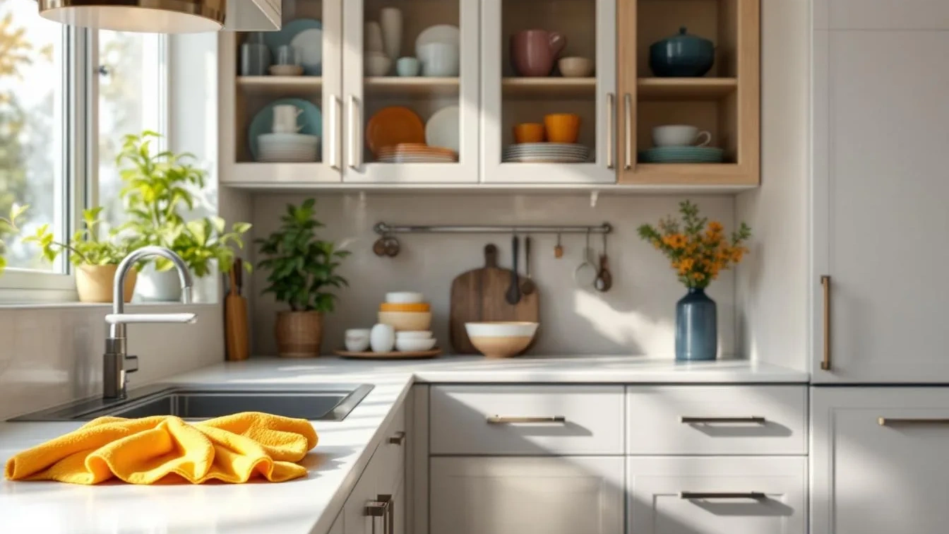 Profíci úklidu nedají dopustit: Tento trik odstraní prach z kuchyňských skříní