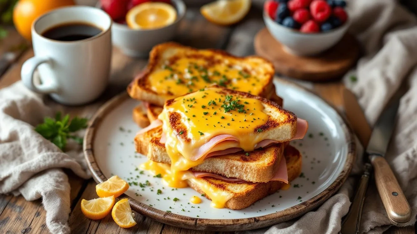 Sýrové šunkové toasty, které změní váš ranní rituál