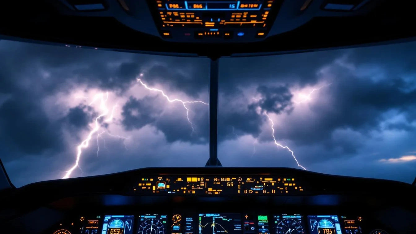 Warum Piloten bei Gewittern sicher fliegen können