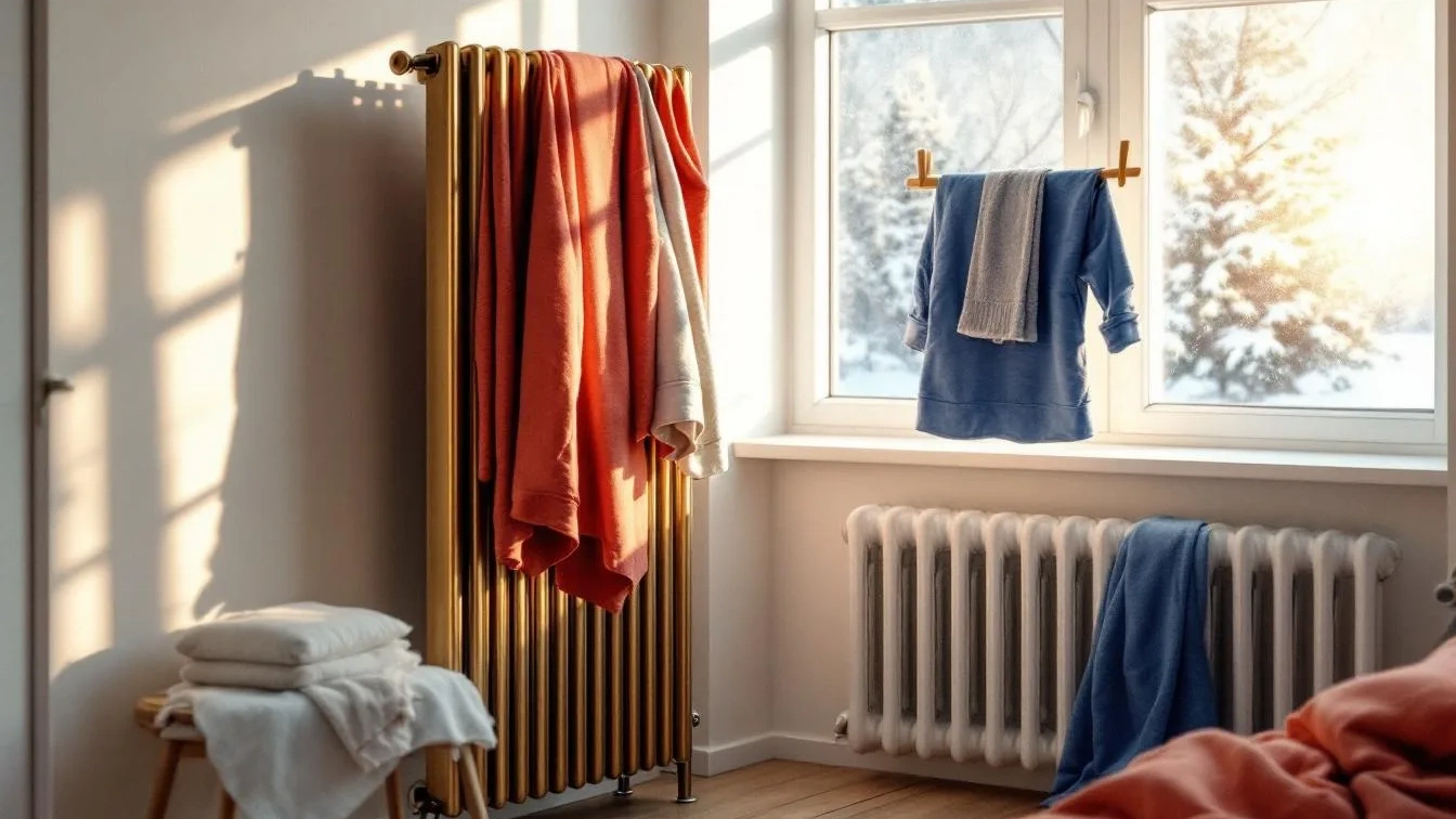 Zkušení domácí kutilové prozrazují, jak v zimě sušit prádlo bez sušičky i slunce